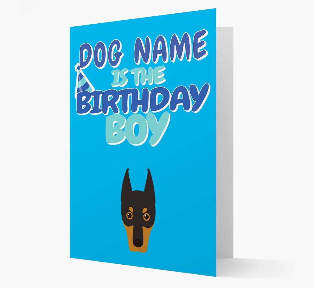 'Birthday Boy' Card with {breedFullName} Icon