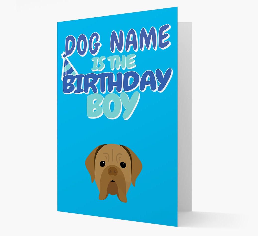 'Birthday Boy' Card with {breedFullName} Icon