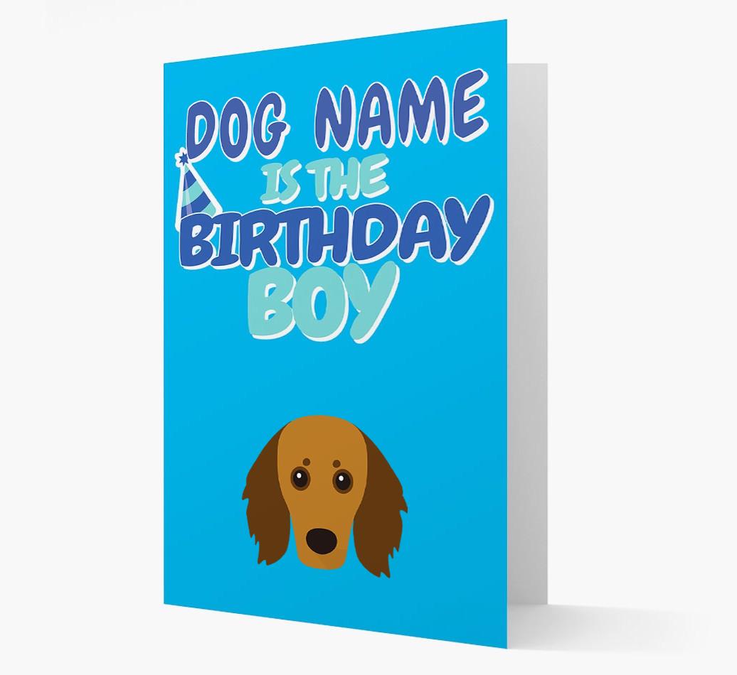 'Birthday Boy' Card with {breedFullName} Icon