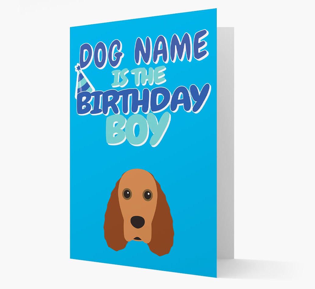 'Birthday Boy' Card with {breedFullName} Icon