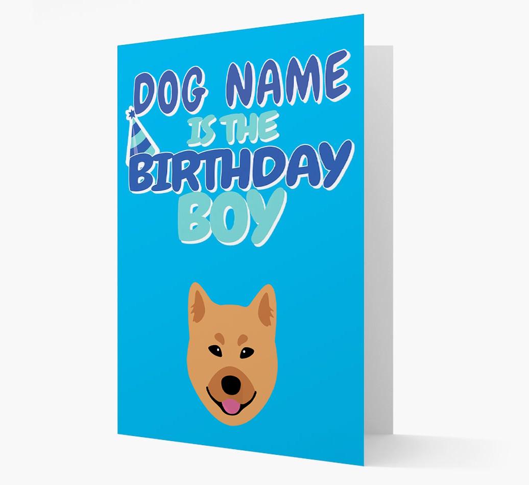 'Birthday Boy' Card with {breedFullName} Icon