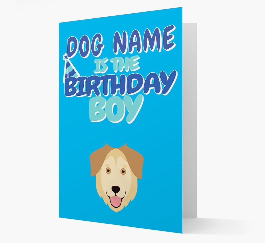 'Birthday Boy' Card with {breedFullName} Icon