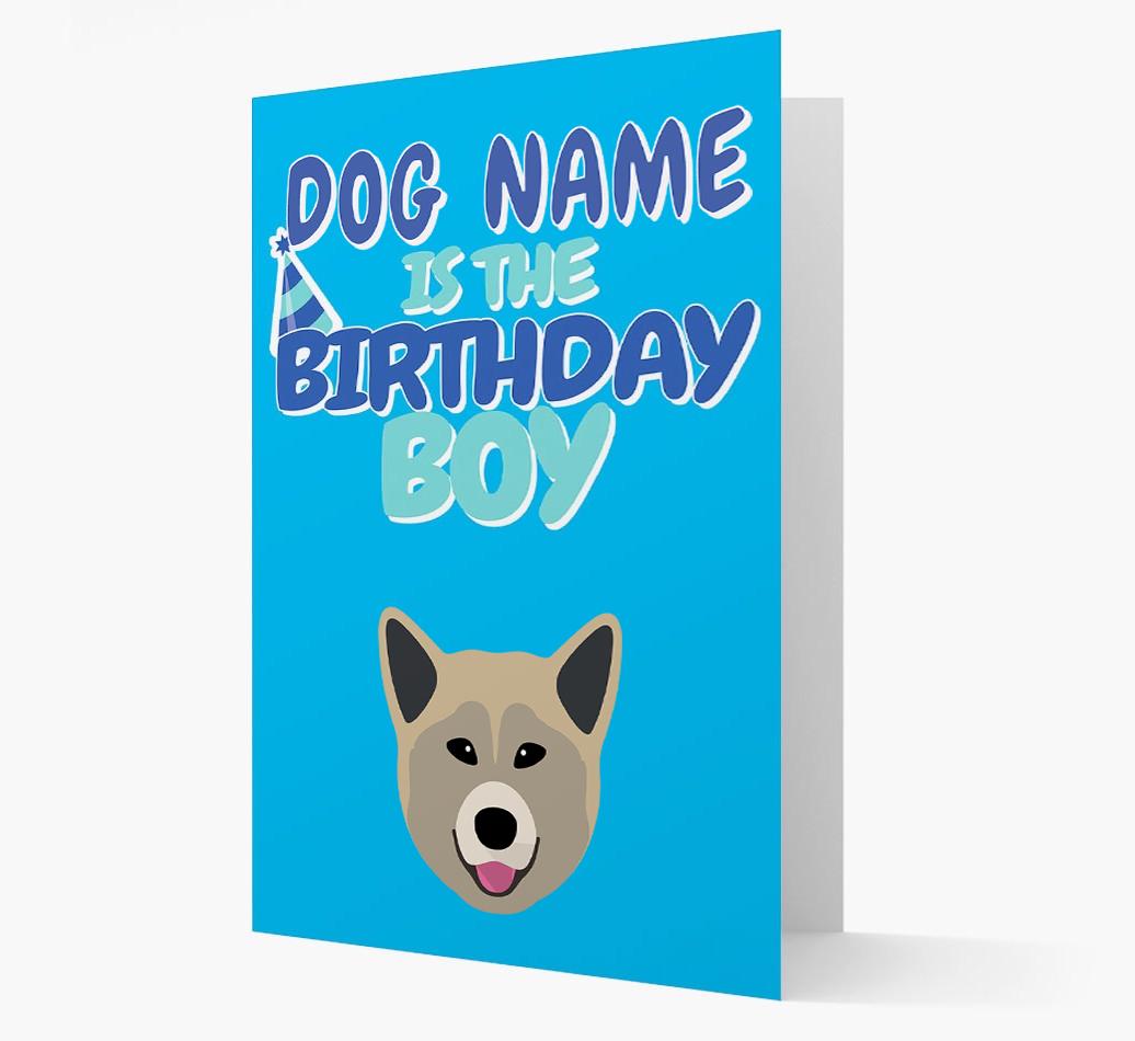 'Birthday Boy' Card with {breedFullName} Icon