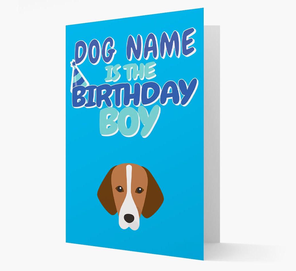'Birthday Boy' Card with {breedFullName} Icon