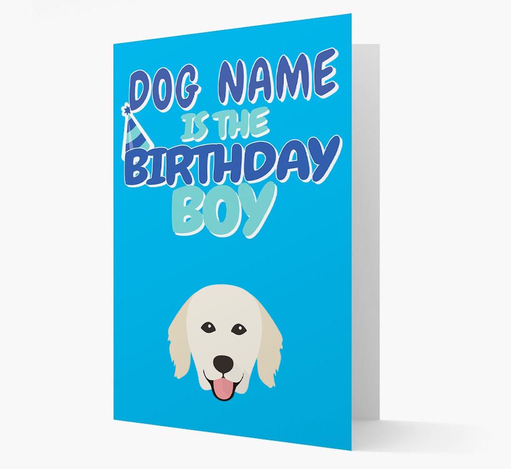 'Birthday Boy' Card with {breedFullName} Icon