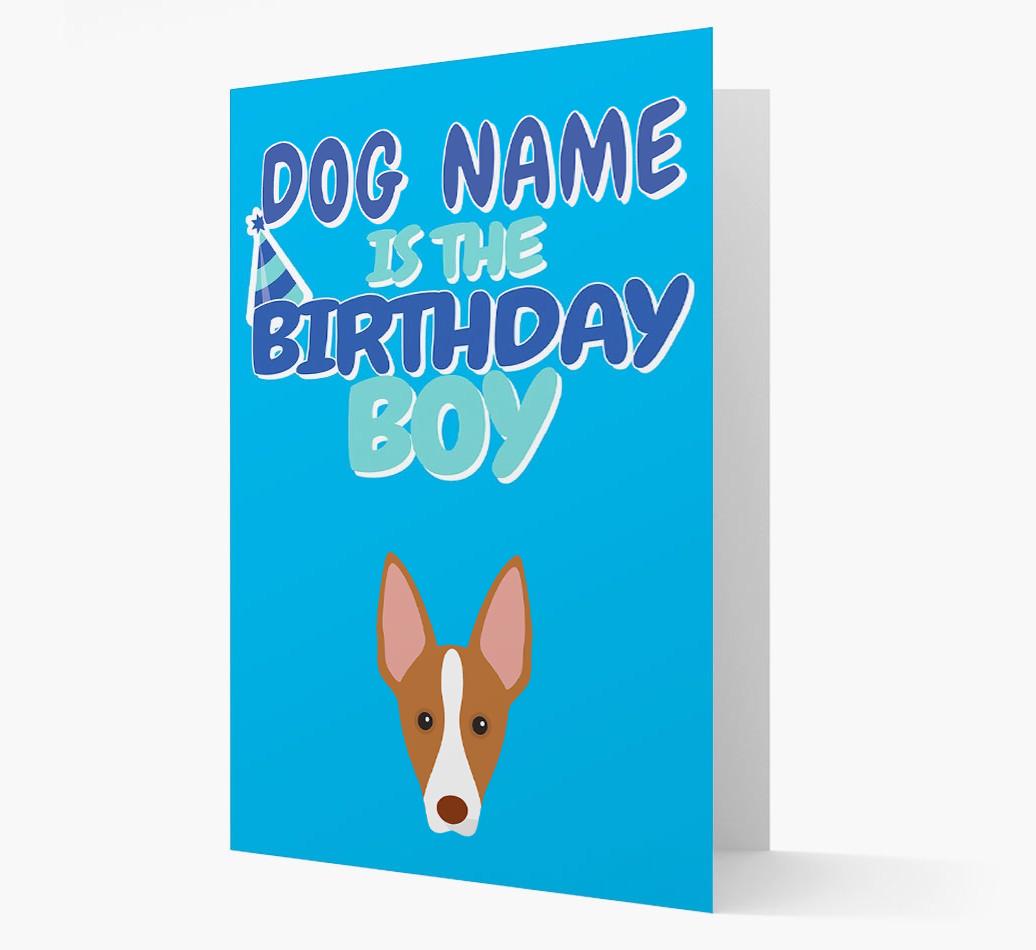 'Birthday Boy' Card with {breedFullName} Icon