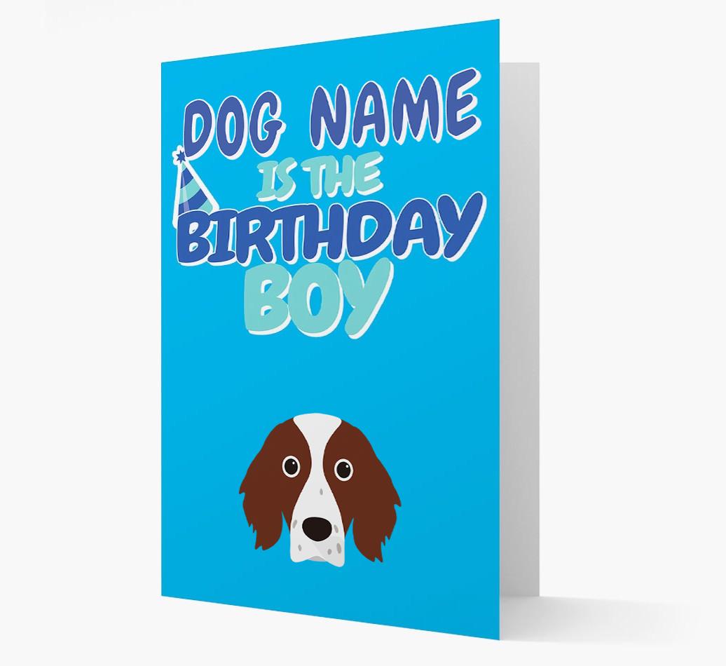 'Birthday Boy' Card with {breedFullName} Icon