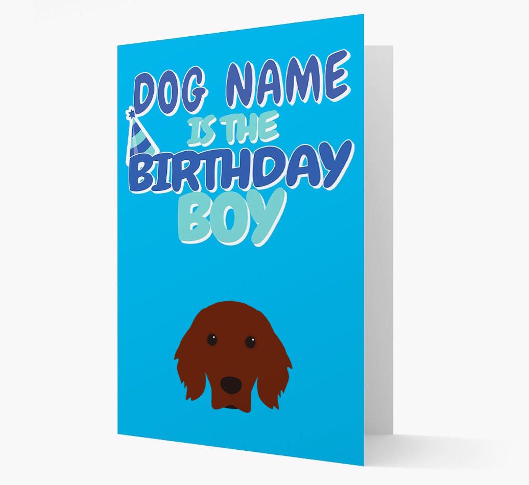 'Birthday Boy' Card with {breedFullName} Icon