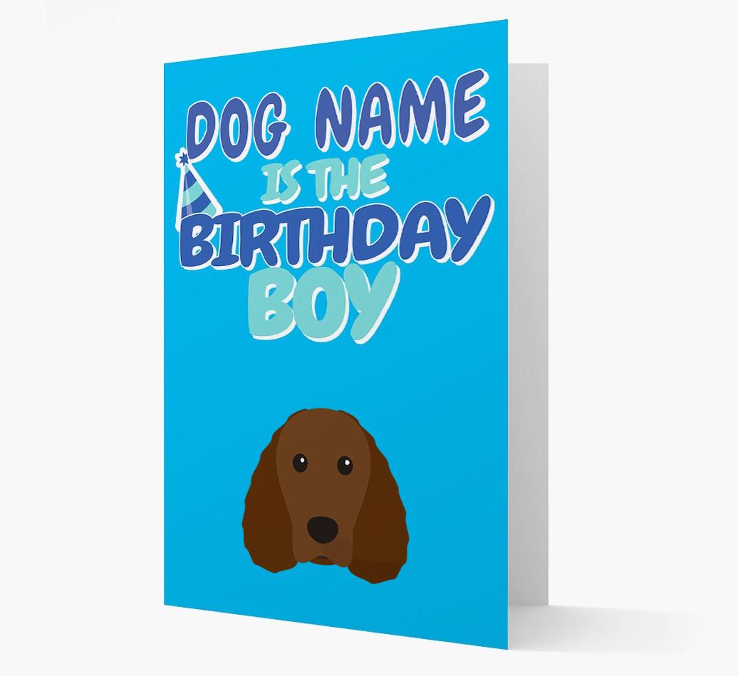 'Birthday Boy' Card with {breedFullName} Icon