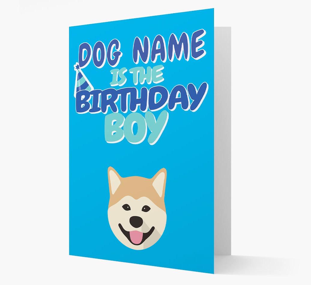 'Birthday Boy' Card with {breedFullName} Icon