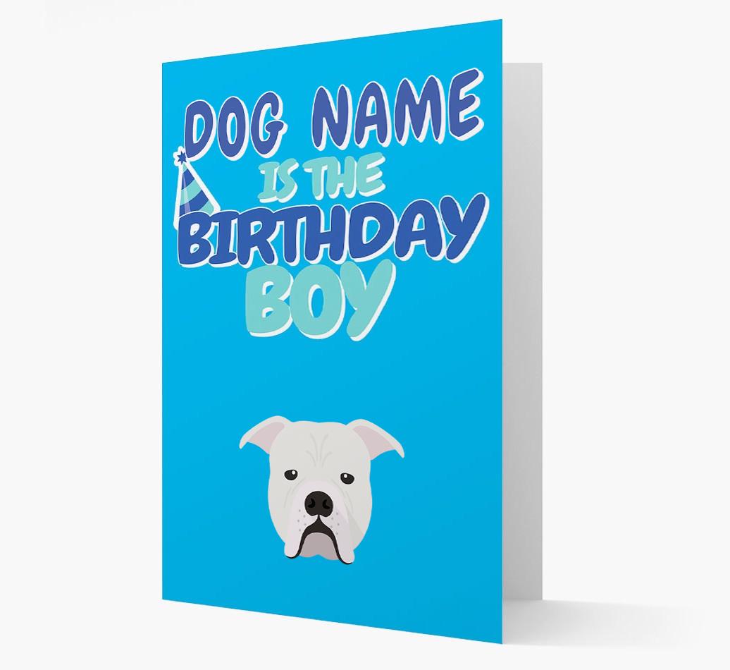 'Birthday Boy' Card with {breedFullName} Icon