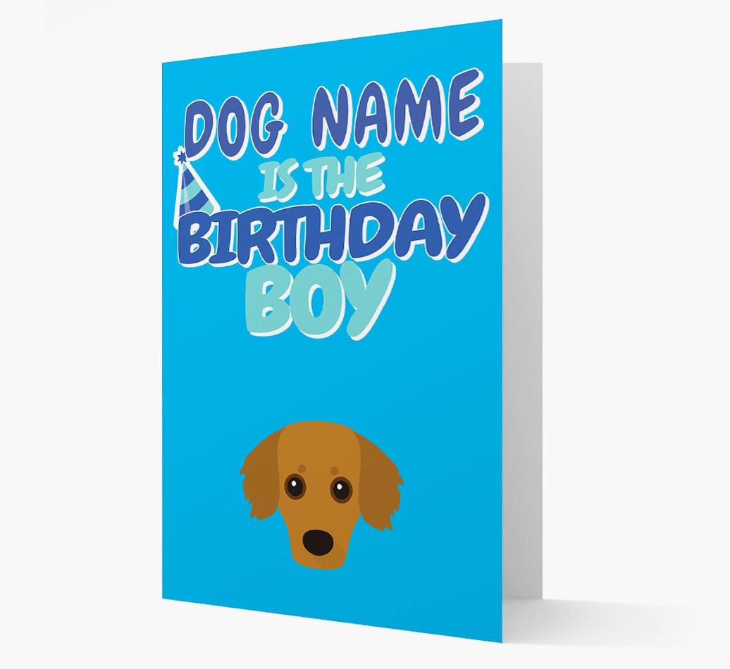 'Birthday Boy' Card with {breedFullName} Icon