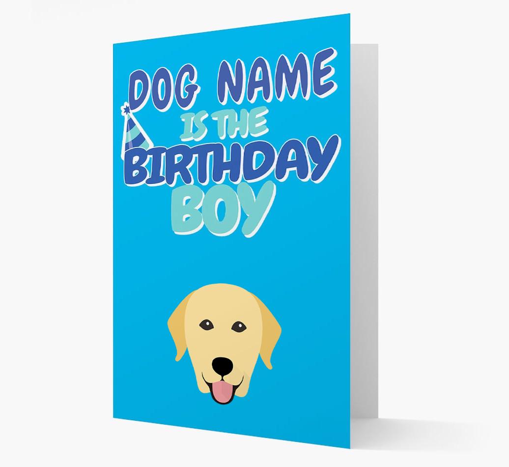 'Birthday Boy' Card with {breedFullName} Icon