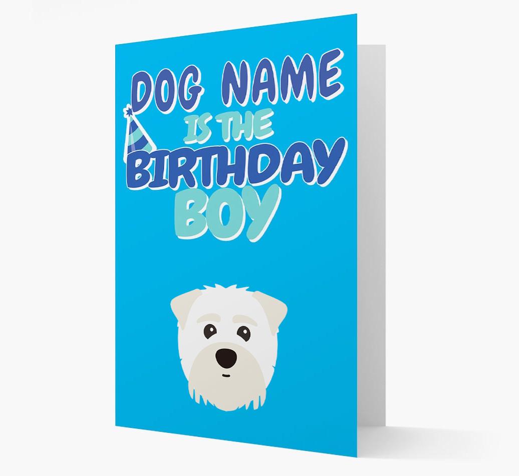 'Birthday Boy' Card with {breedFullName} Icon