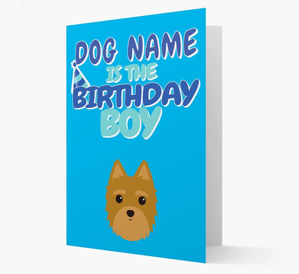 'Birthday Boy' Card with {breedFullName} Icon