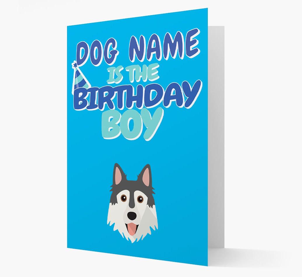 'Birthday Boy' Card with {breedFullName} Icon