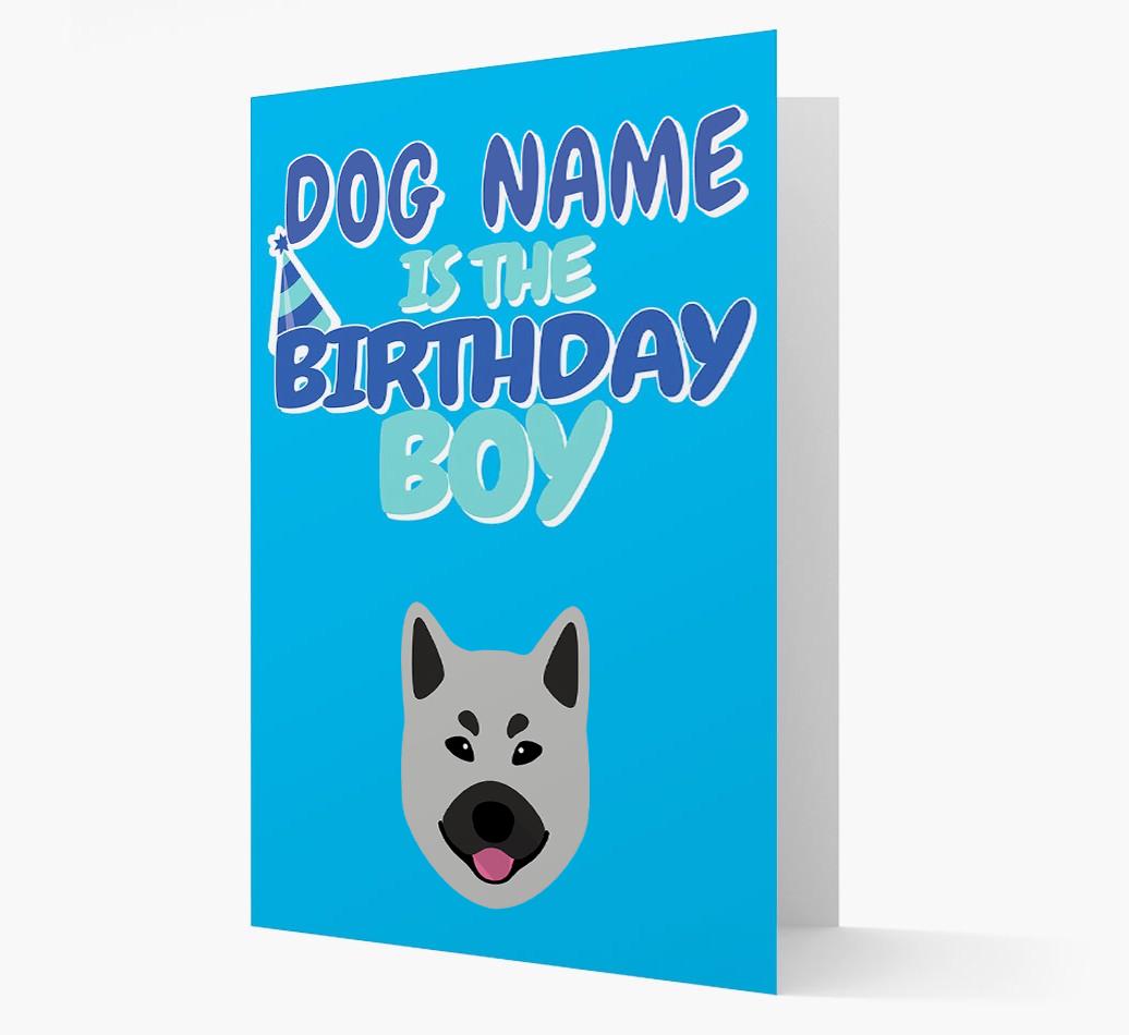 'Birthday Boy' Card with {breedFullName} Icon
