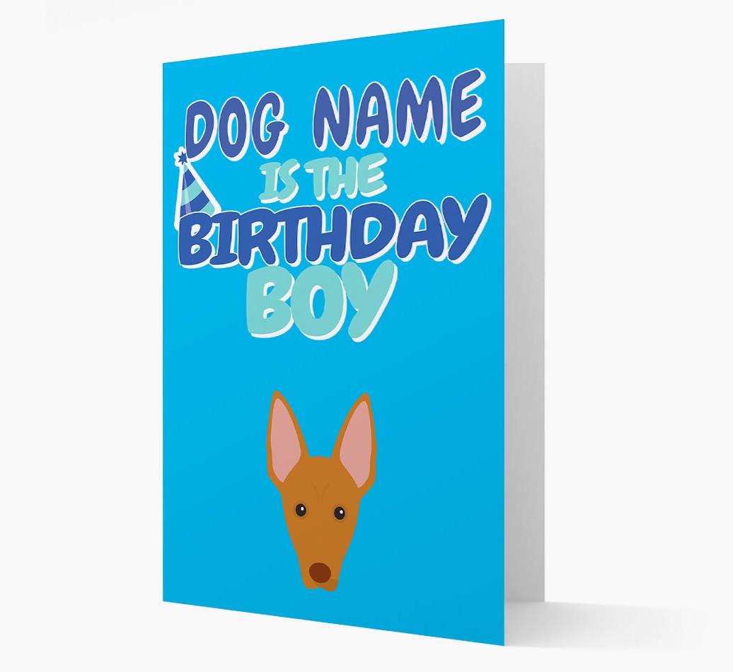 'Birthday Boy' Card with {breedFullName} Icon