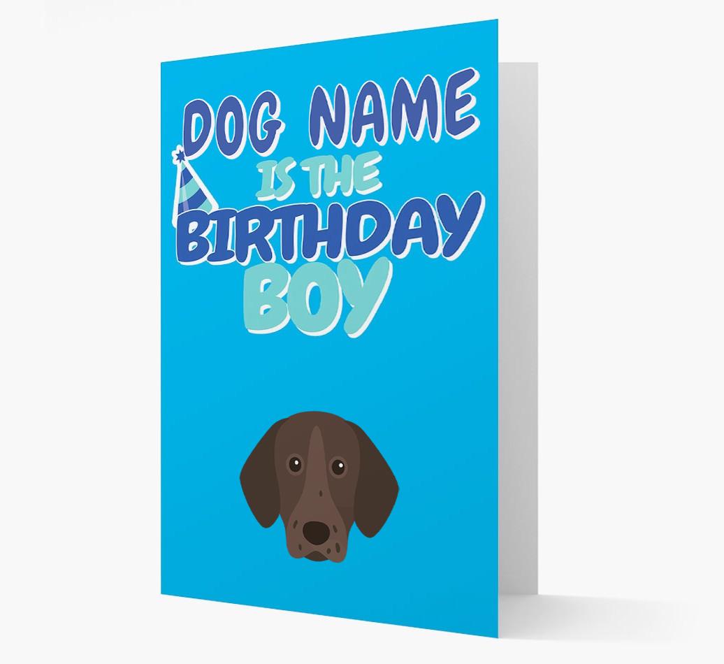 'Birthday Boy' Card with {breedFullName} Icon
