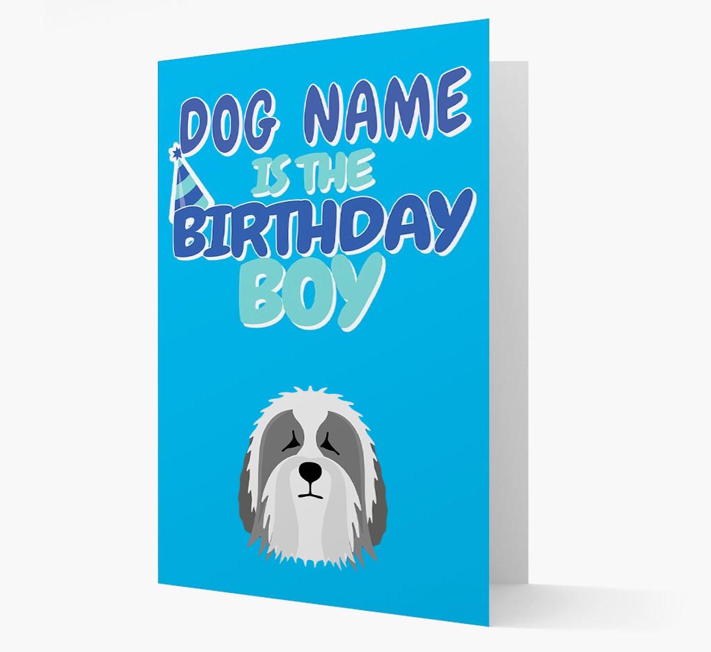 'Birthday Boy' Card with {breedFullName} Icon