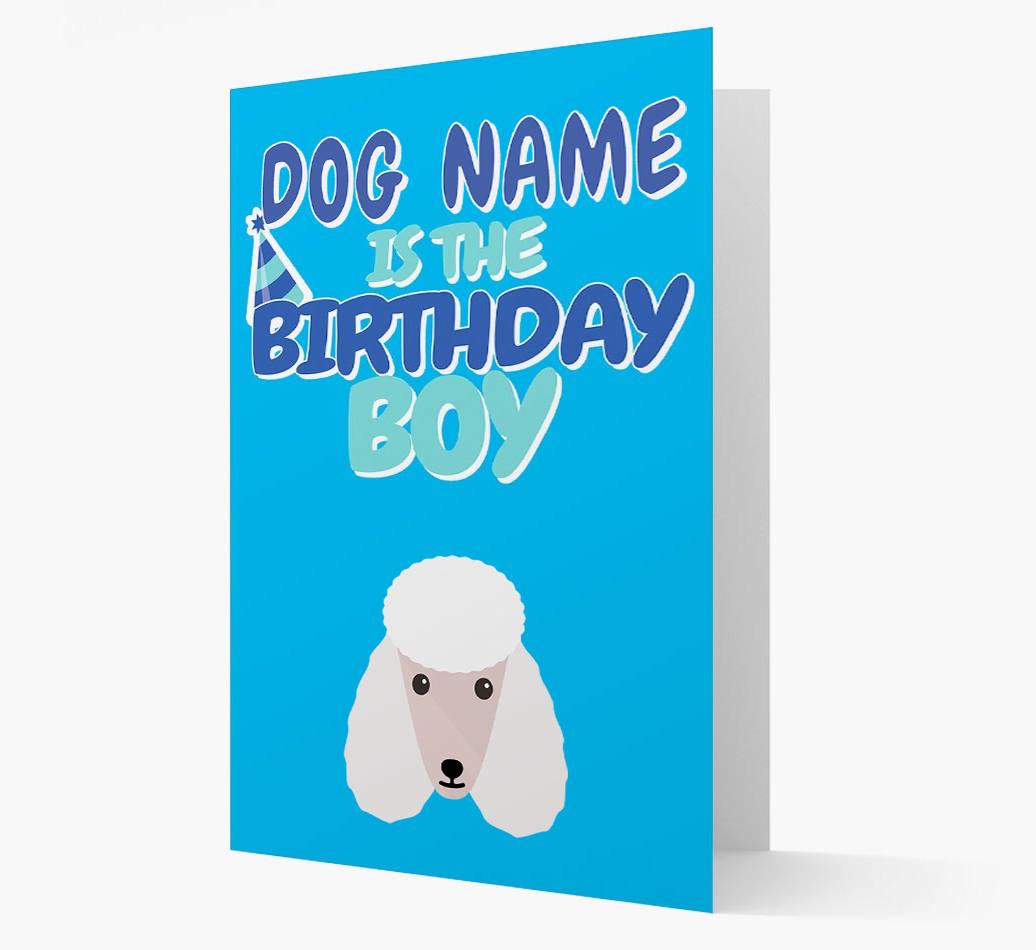 'Birthday Boy' Card with {breedFullName} Icon