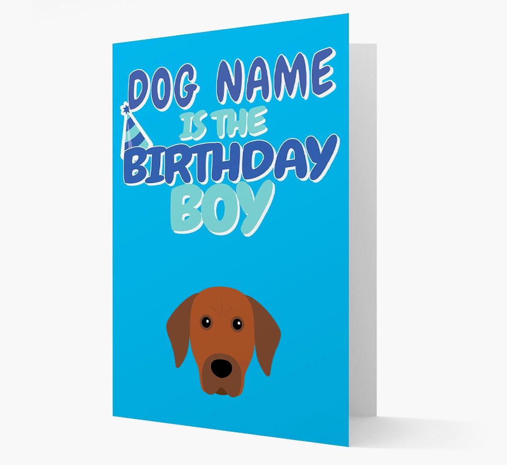 'Birthday Boy' Card with {breedFullName} Icon