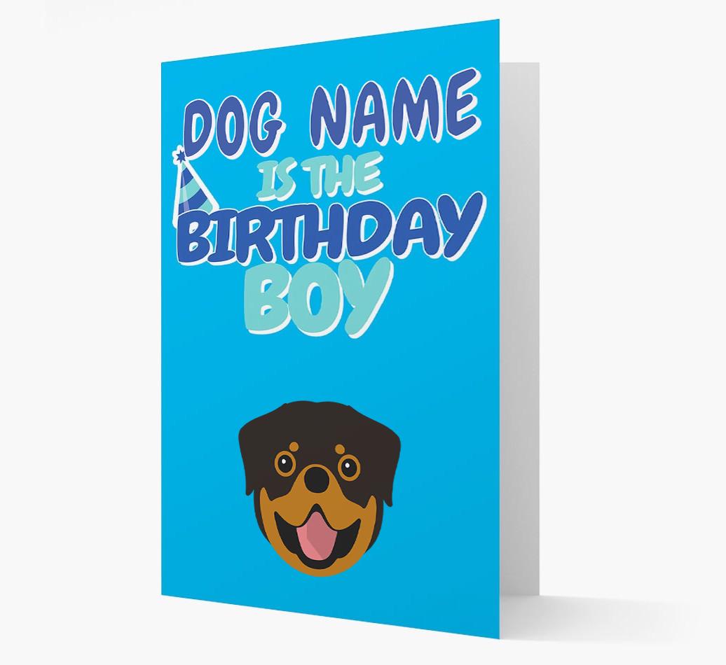 'Birthday Boy' Card with {breedFullName} Icon