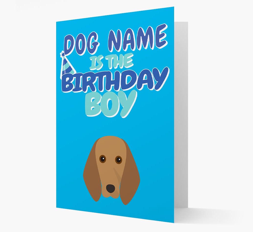 'Birthday Boy' Card with {breedFullName} Icon