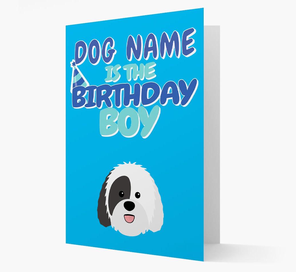 'Birthday Boy' Card with {breedFullName} Icon