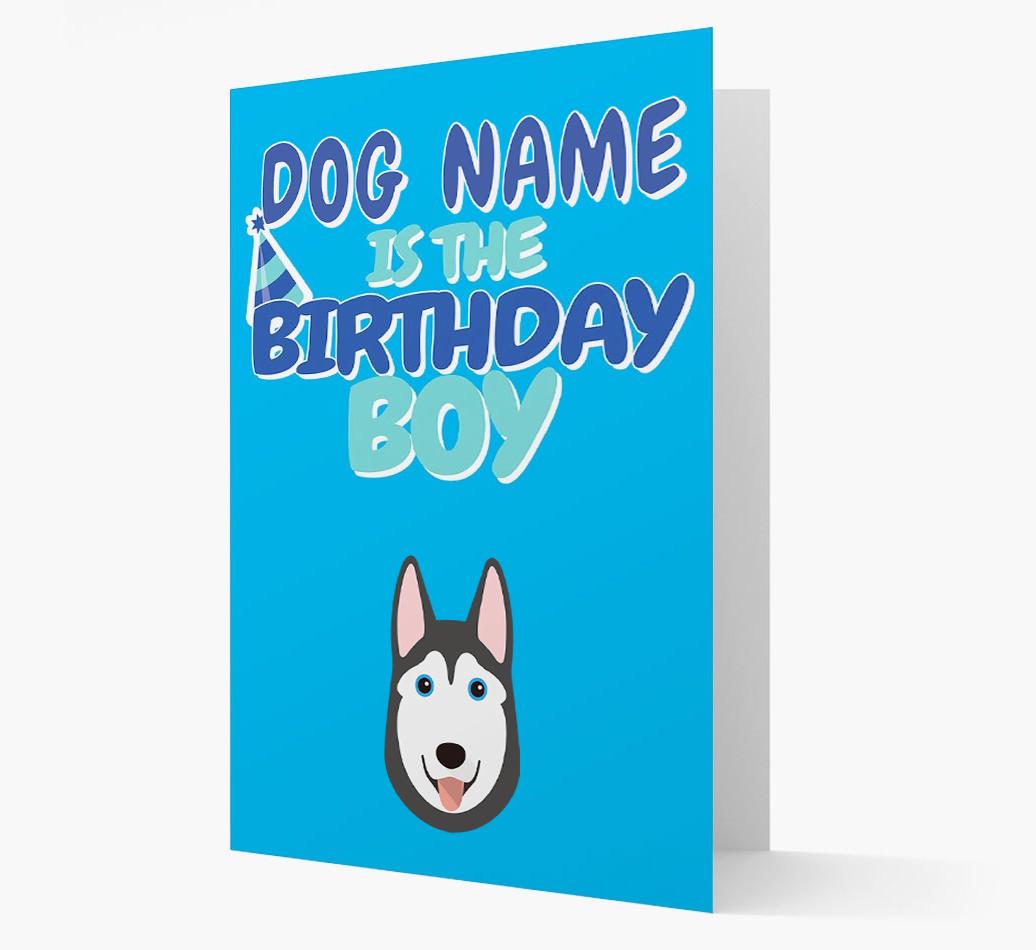 'Birthday Boy' Card with {breedFullName} Icon