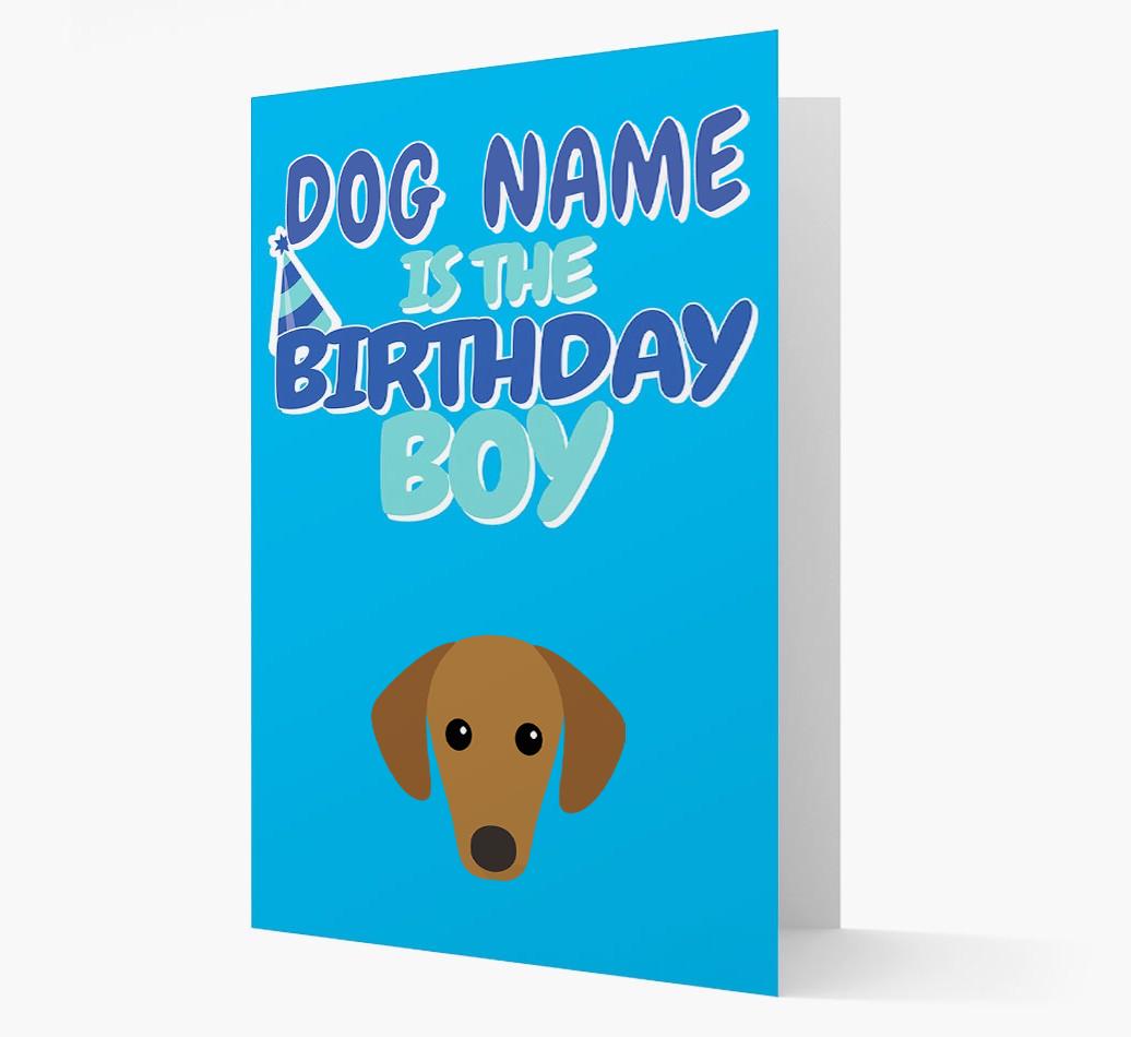 'Birthday Boy' Card with {breedFullName} Icon