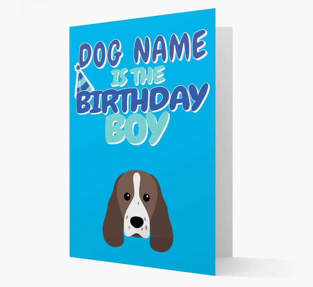 'Birthday Boy' Card with {breedFullName} Icon