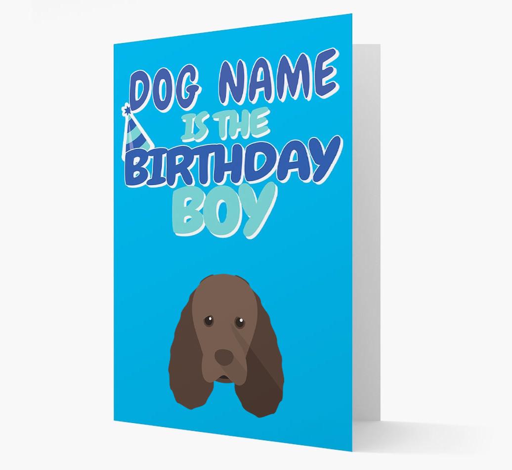 'Birthday Boy' Card with {breedFullName} Icon