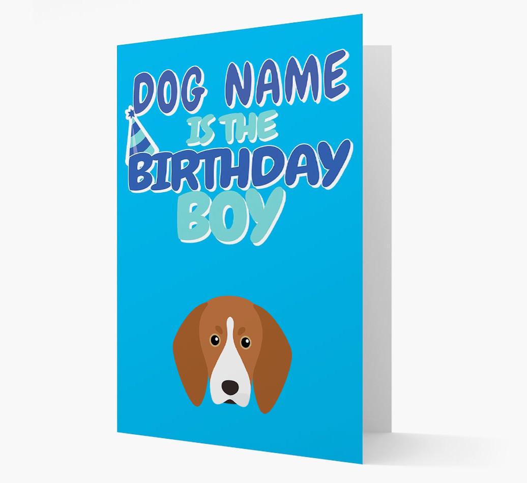 'Birthday Boy' Card with {breedFullName} Icon