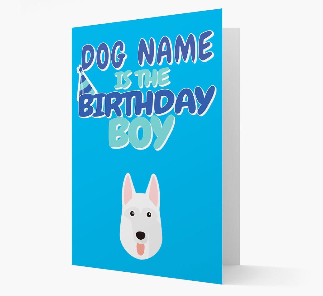 'Birthday Boy' Card with {breedFullName} Icon