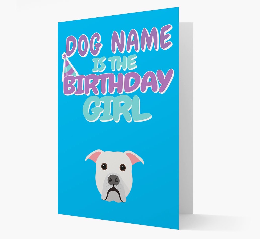 'Birthday Girl' Card with {breedFullName} Icon