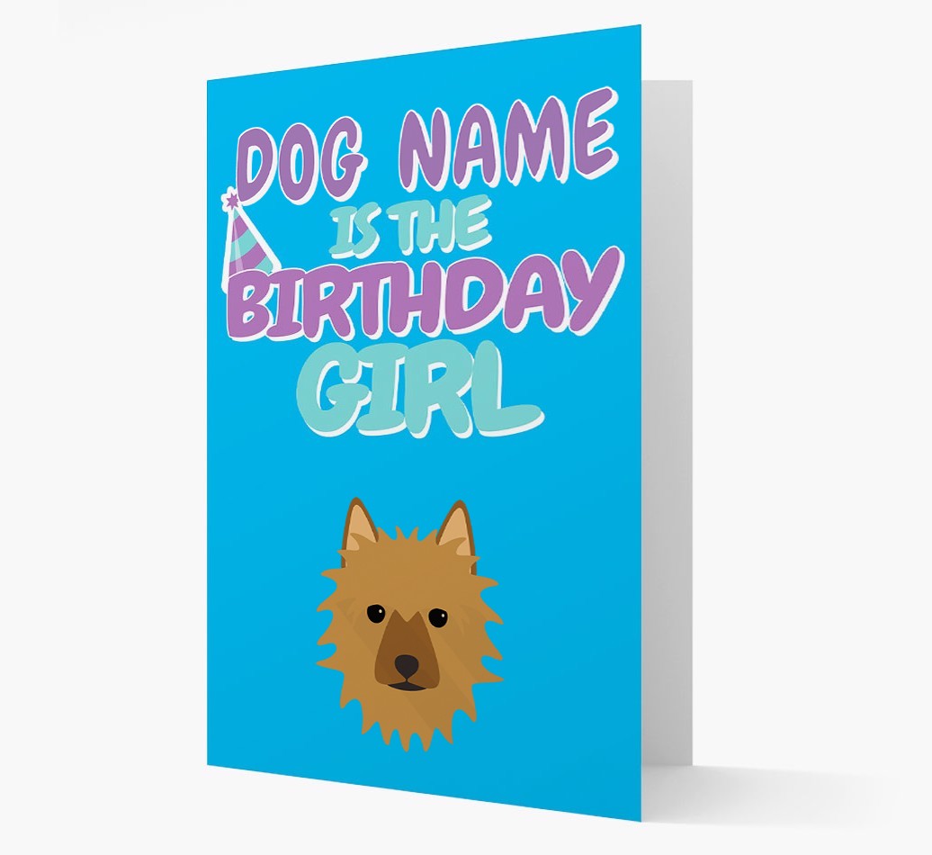 'Birthday Girl' Card with {breedFullName} Icon