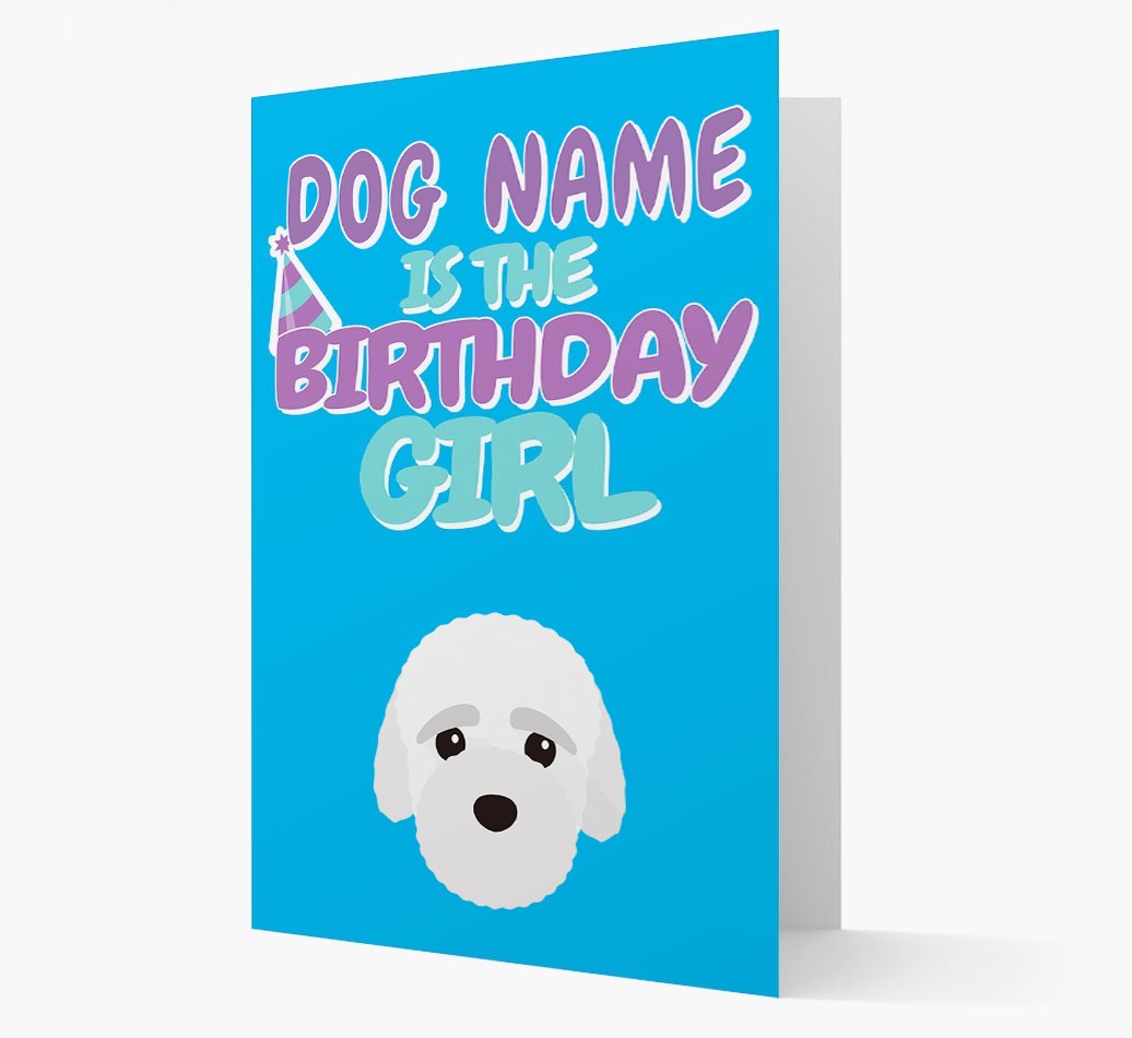 'Birthday Girl' Card with {breedFullName} Icon