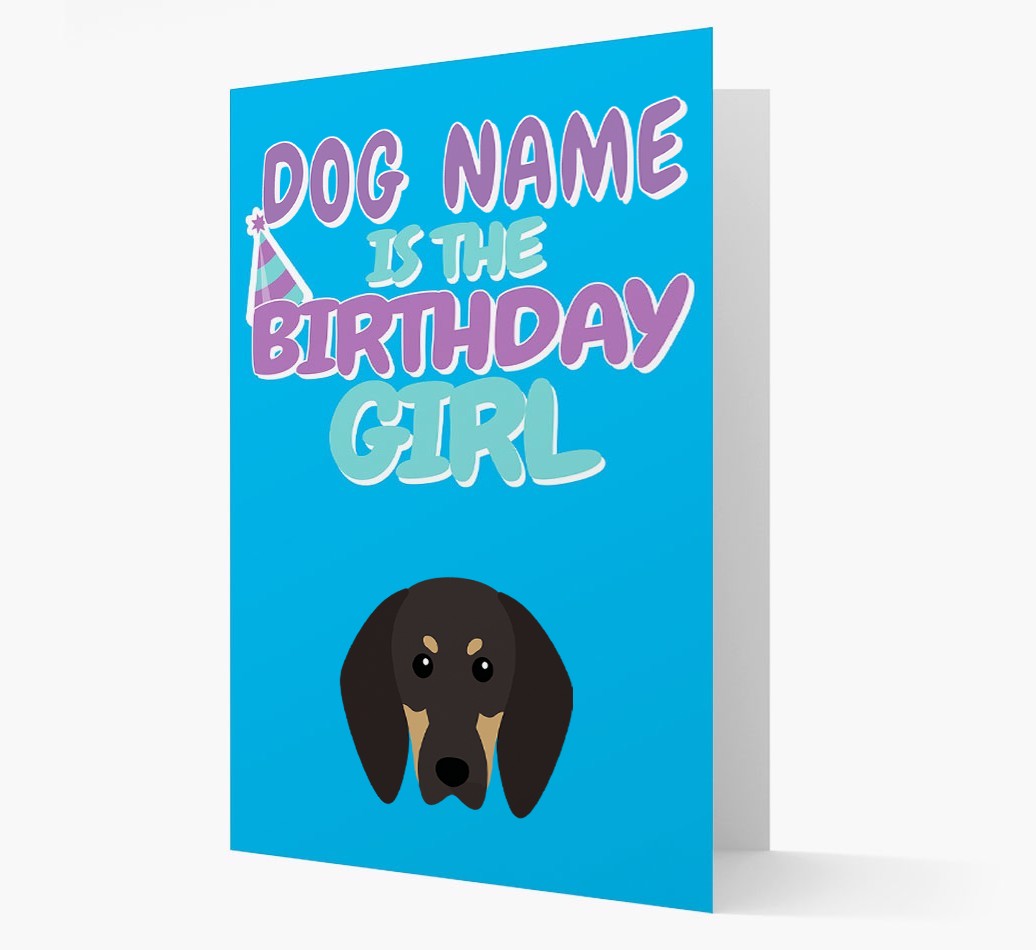 'Birthday Girl' Card with {breedFullName} Icon