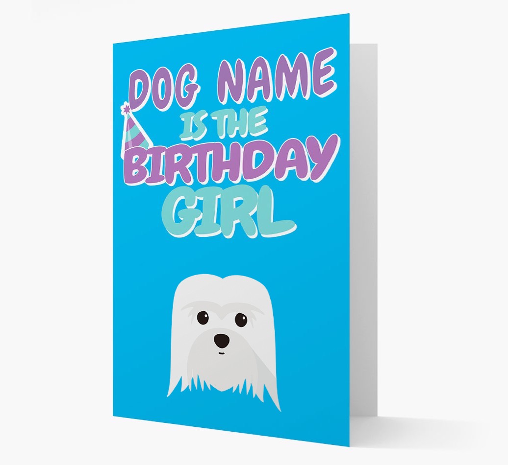'Birthday Girl' Card with {breedFullName} Icon
