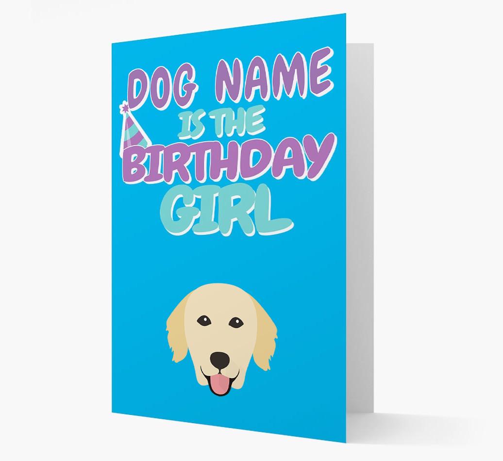 'Birthday Girl' Card with {breedFullName} Icon