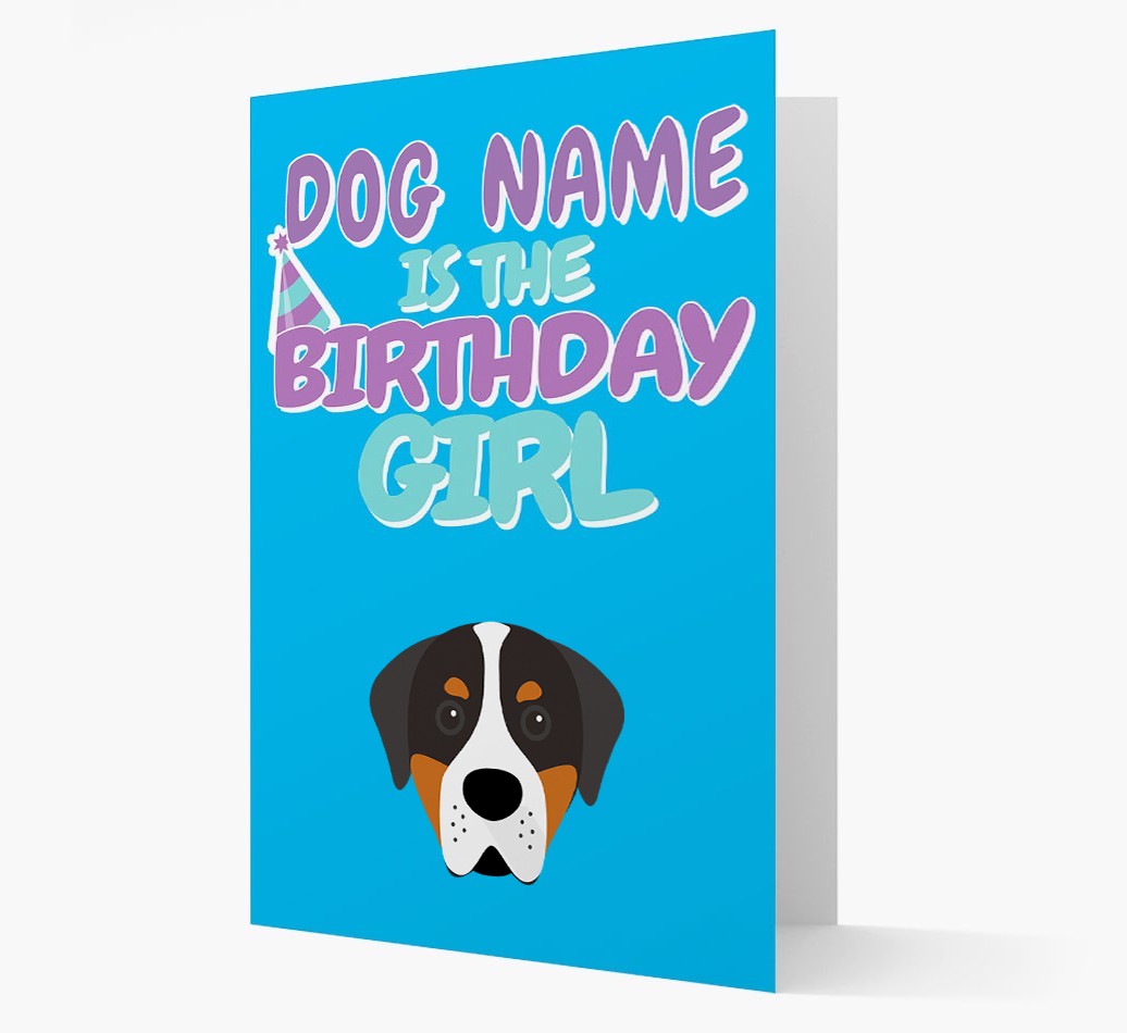 'Birthday Girl' Card with {breedFullName} Icon