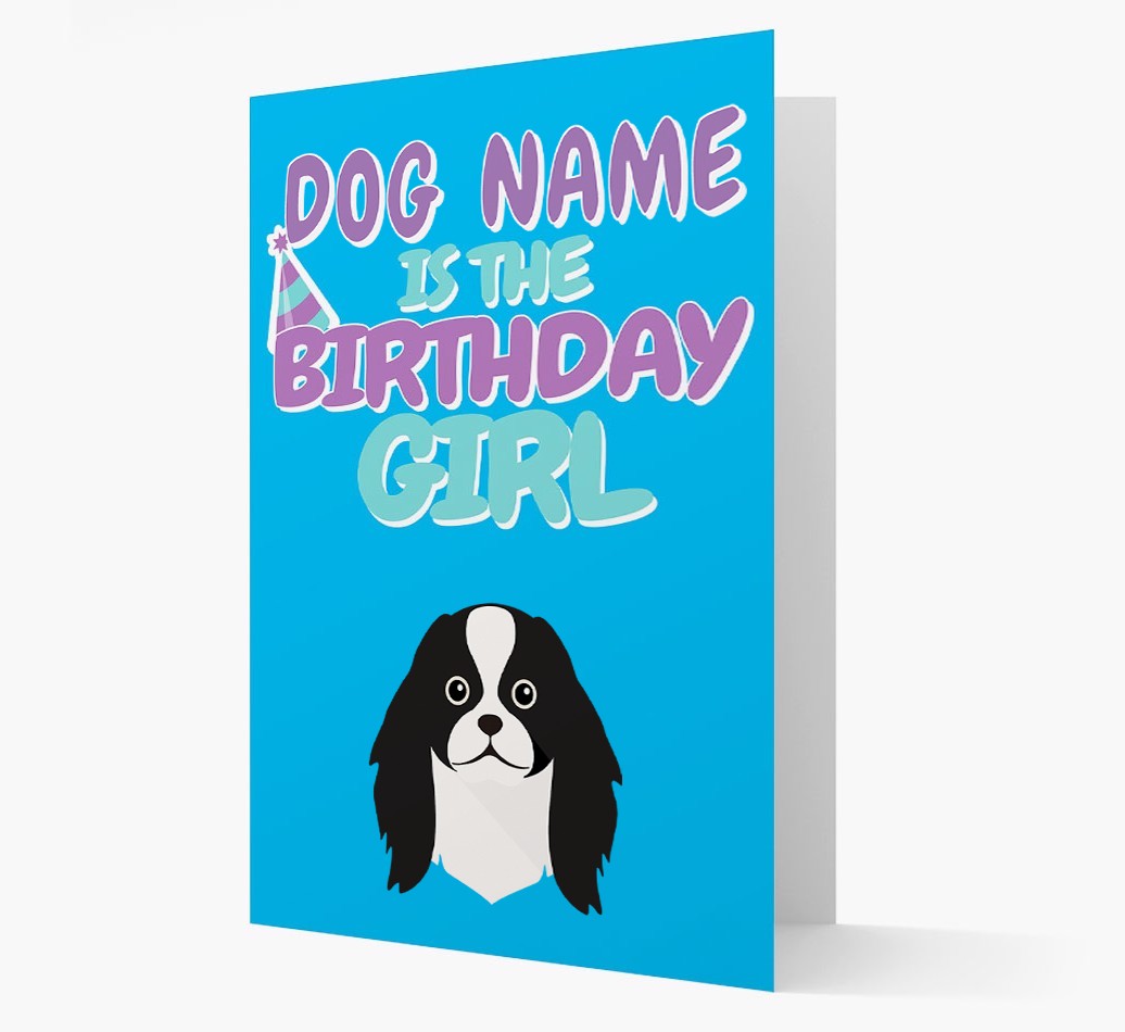 'Birthday Girl' Card with {breedFullName} Icon
