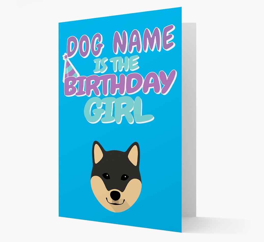 'Birthday Girl' Card with {breedFullName} Icon