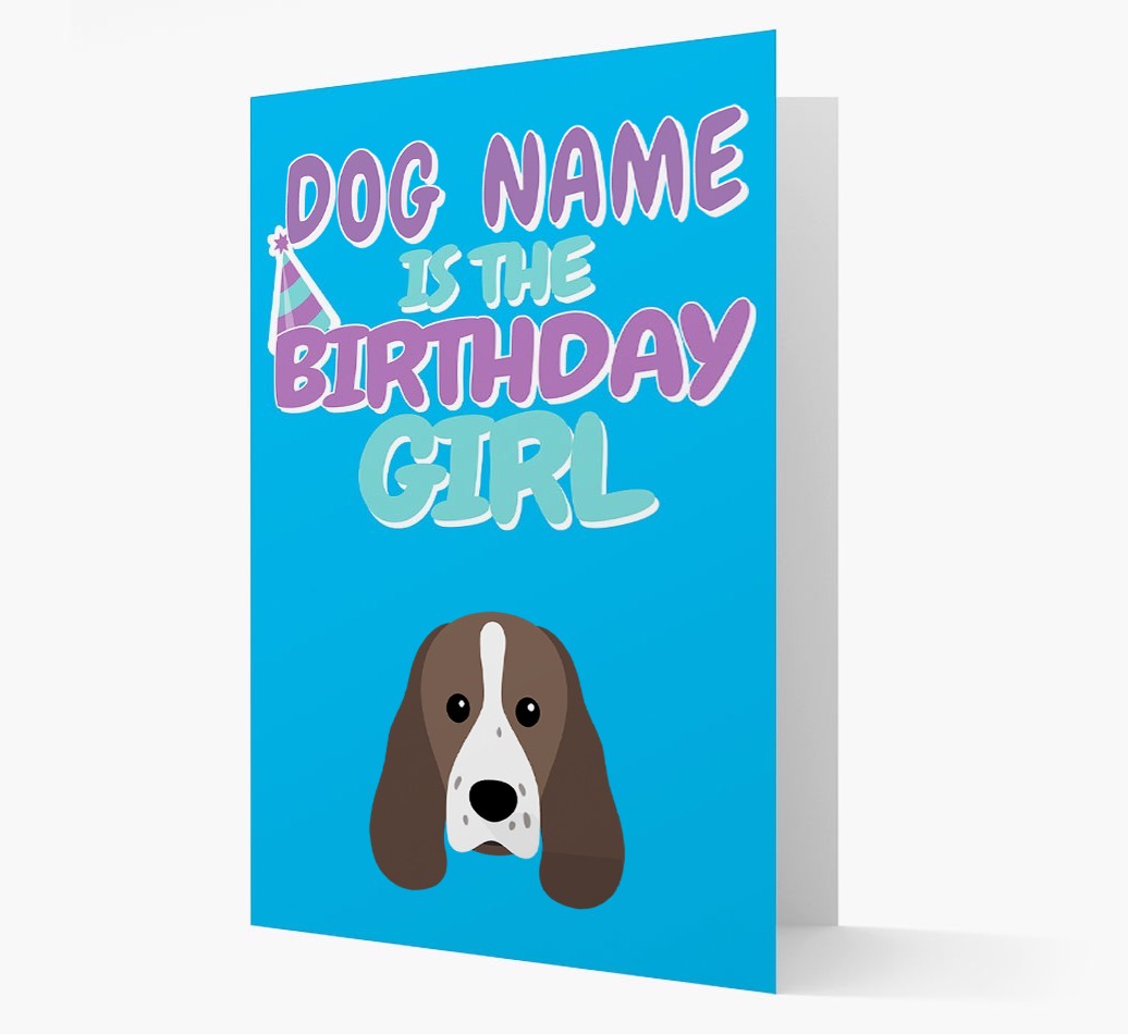 'Birthday Girl' Card with {breedFullName} Icon