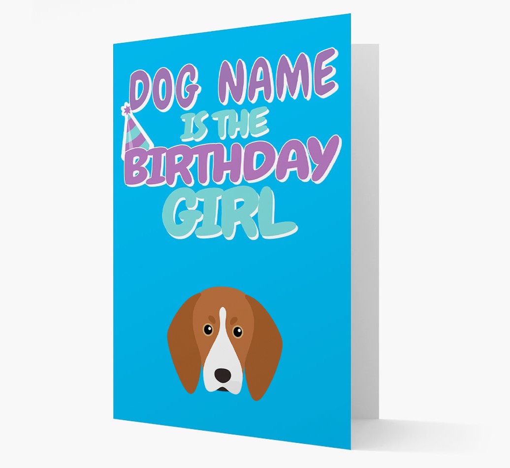'Birthday Girl' Card with {breedFullName} Icon