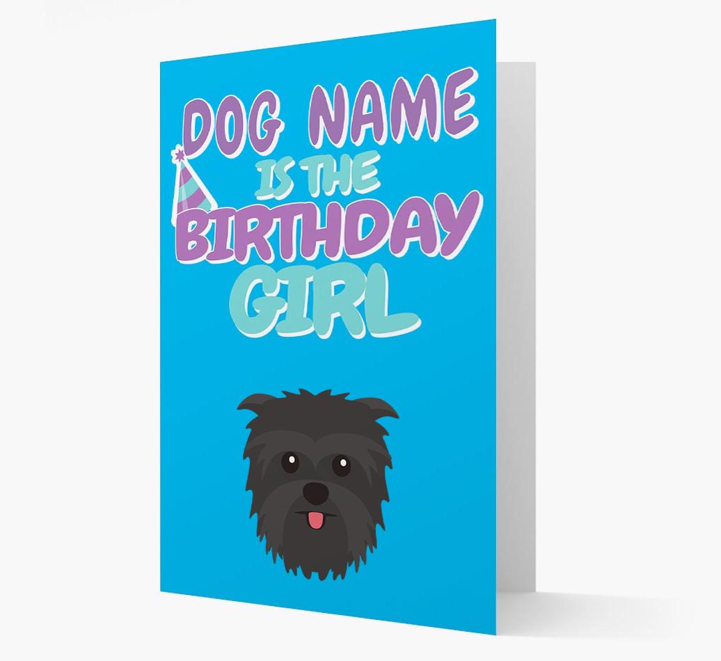 'Birthday Girl' Card with {breedFullName} Icon