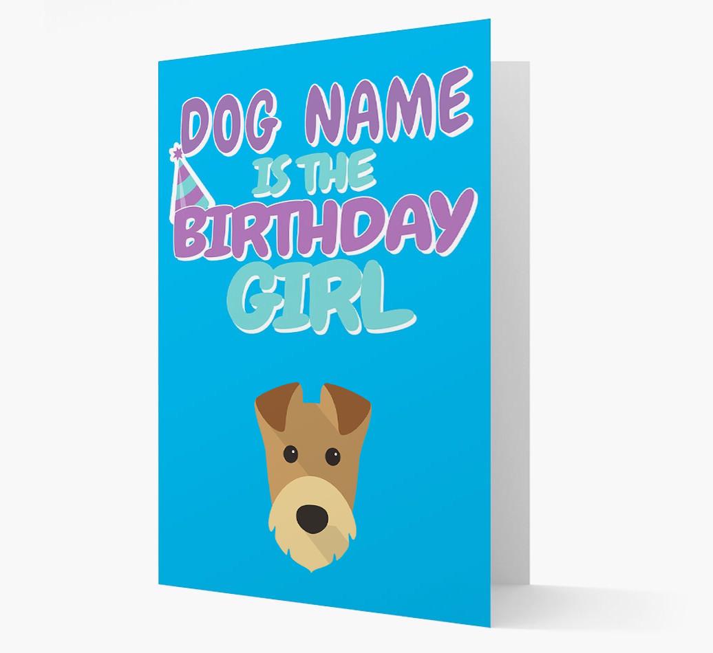'Birthday Girl' Card with {breedFullName} Icon