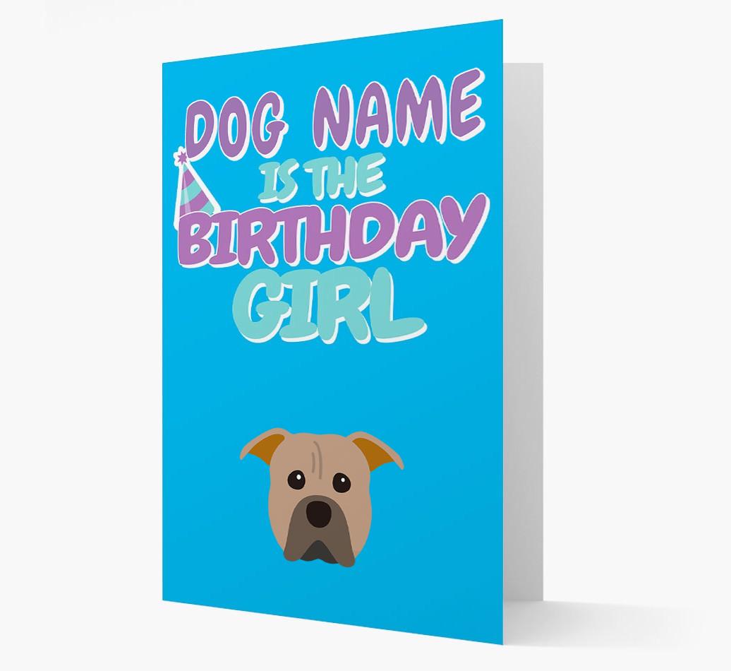 'Birthday Girl' Card with {breedFullName} Icon