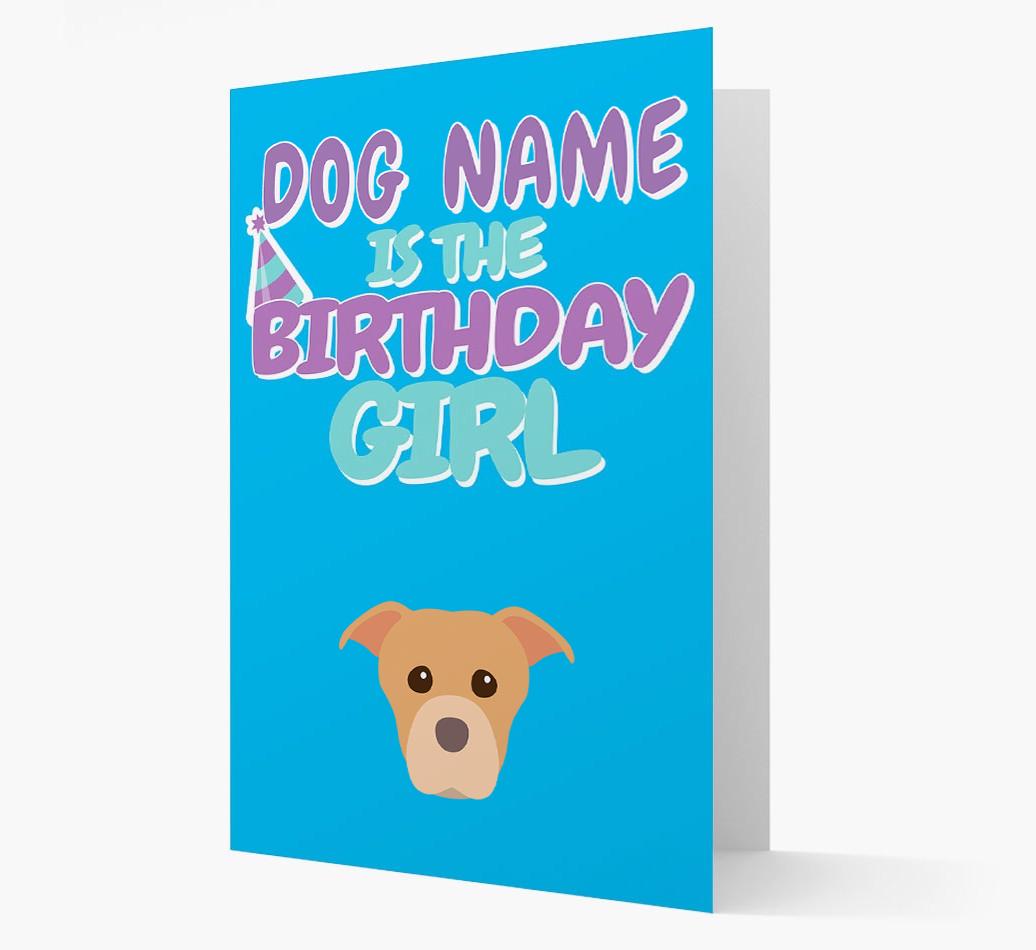 'Birthday Girl' Card with {breedFullName} Icon